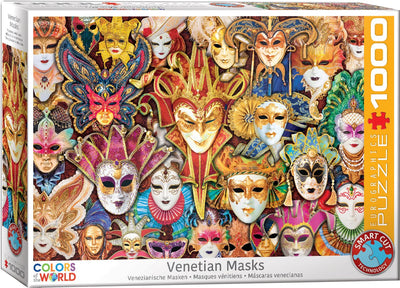 Eurographics – Venezianische Masken [venezianische Masken] – 1000 Teile 68×48cm (B×H) – Puzzle
