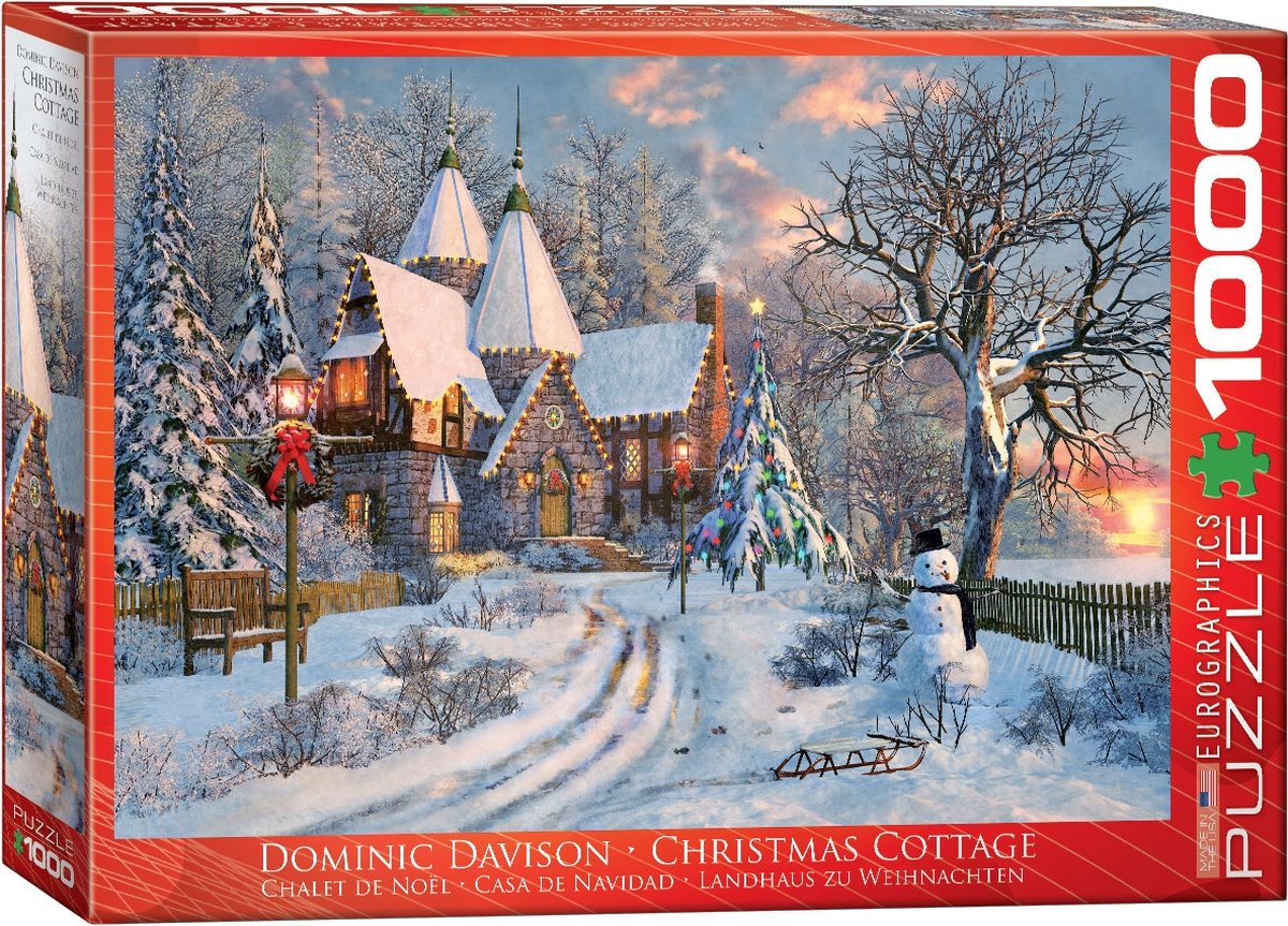 Eurographics – Weihnachtshäuschen – Dominic Davison – 1000 Teile 68×48 cm (B×H) – Puzzle