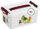 Sunware q-line Haustier-Aufbewahrungsbox 6 l – 30 x 20 x 14 cm – weiß rot