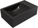 Plieger Houston Brunnen links ohne Hahnloch 37x23cm mattschwarz
