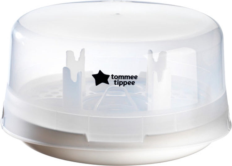 Tommee Tippee – Mikrowellen-Dampfsterilisator für Babyflaschen und Zubehör – tötet Viren* und 99,9 % der Bakterien – 4-minütiger Sterilisationszyklus