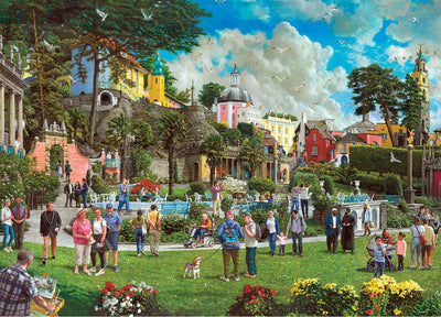 Gibsons – Portmeiron (von Bryan Evans) – 1000 Teile 68×49 cm (B×H) – Puzzle für Erwachsene