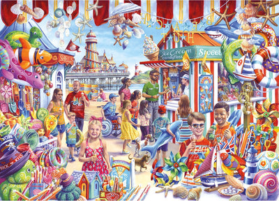 Gibsons – Souvenirs am Meer (von Tony Ryan) – 1000 Teile 68×49 cm (B×H) – Puzzle für Erwachsene
