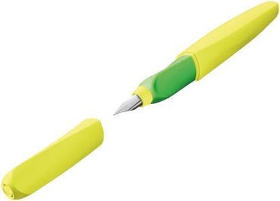 Pelikan Füllfederhalter Twist - neongelb - inkl. 2 zusätzliche Patronen