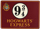 Half Moon Bay Harry Potter – Gleis 9 3 4 kleines Blechschild