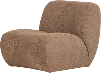 Woood Nomu Sessel grob – Chenille – hellbraun – 74 x 76 x 92