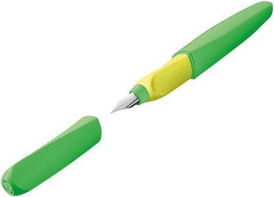 Pelikan Drehfüller - neongrün - inkl. Stift 2 zusätzliche Patronen