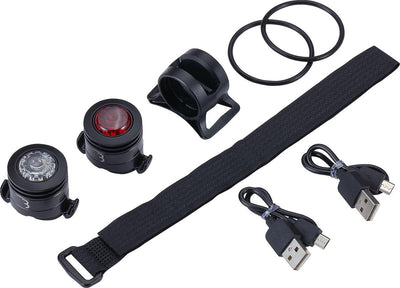 Bbb Cycling Spy Combo Fahrradbeleuchtungsset – 40 Lumen – USB wiederaufladbar BLS-127