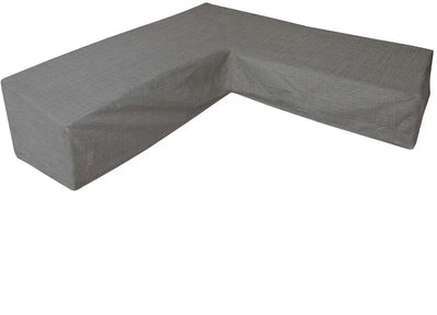 Wasserdichter Eurotrail-Bezug für L-förmiges Lounge-Set, Ecksofa, Cantonic 330x330x100 70 cm, grau