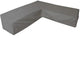 Wasserdichter Eurotrail-Bezug für L-förmiges Lounge-Set, Ecksofa, Cantonic 330x330x100 70 cm, grau