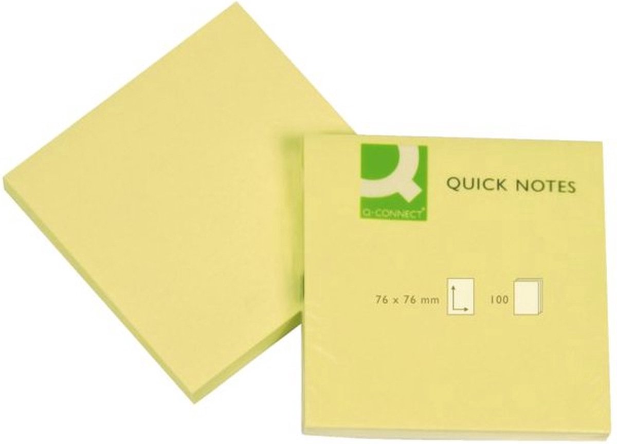 Q-Connect-Schnellnotizen 76 x 76 mm, 12er-Pack