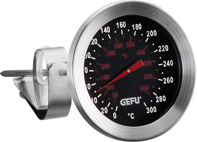 Gefu Sido Küchenthermometer – bis 300°C – Edelstahl – zum Braten, Backen und Schokolade