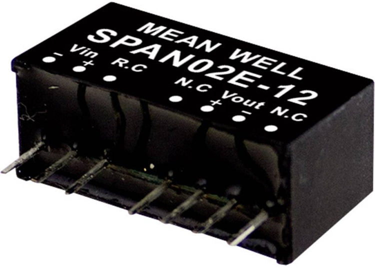 MW Mean Well Span02B-15 DC-DC-Wandlermodul 134 mA 2 W Anzahl der Ausgänge: 1 x Inhalt 1 Stück(e)