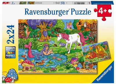 Ravensburger Puzzle Zauberwald – zwei Puzzles – 24 Teile – Kinderpuzzle