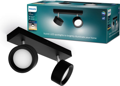 Philips LED Philips Bracia Bar schwarz 27k 2x5,5w 27k