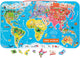 Janod - Magnettafel - die Welt (eng) - inklusive 92 Magneten