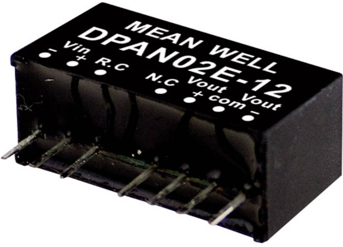 Mean Well DPAN02A-12 DC-DC-Wandlermodul 83 mA 2 W Anzahl der Ausgänge: 2 x Inhalt 1 Stück(e)