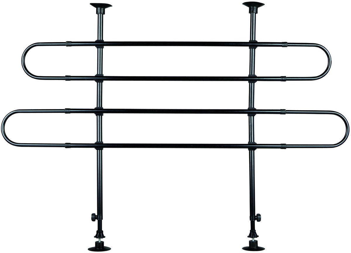 Trixie Autoträger 2 Stangen unter Winkel - Bank - 140 cm x 110 cm x 86 cm - Schwarz