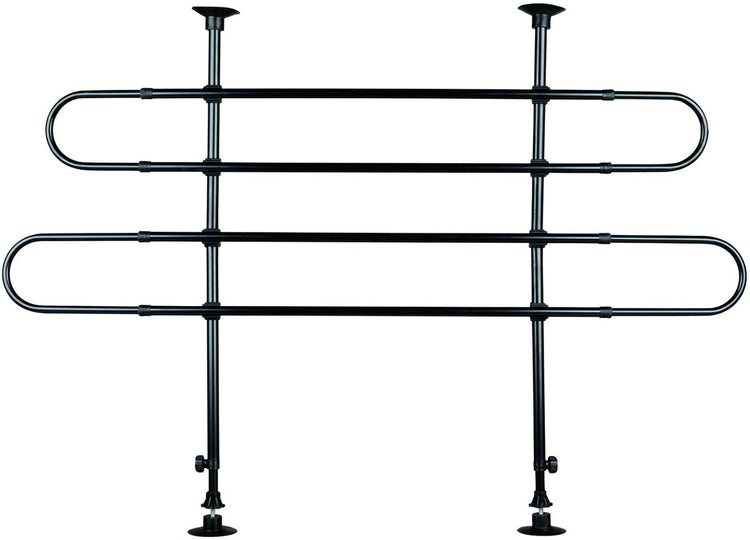 Trixie Autoträger 2 Stangen unter Winkel - Bank - 140 cm x 110 cm x 86 cm - Schwarz