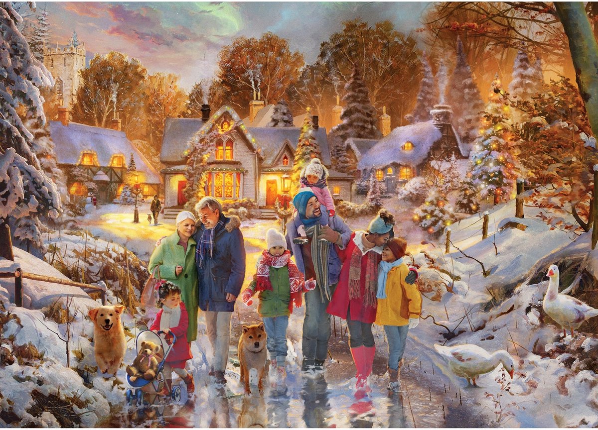Gibsons – Boxing Day Walk (von Simon Mendez) – 500 Teile 48 × 34 cm (B × H) – Puzzle für Erwachsene