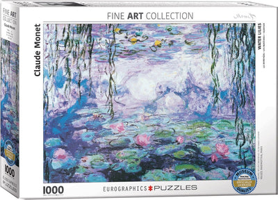 Eurographics – Seerosen, Spiegelbild der Weide [Nymphen, Reflets de Saule] – Claude Monet – 1000 Teile 68×48 cm (B×H) – Kunstpuzzle