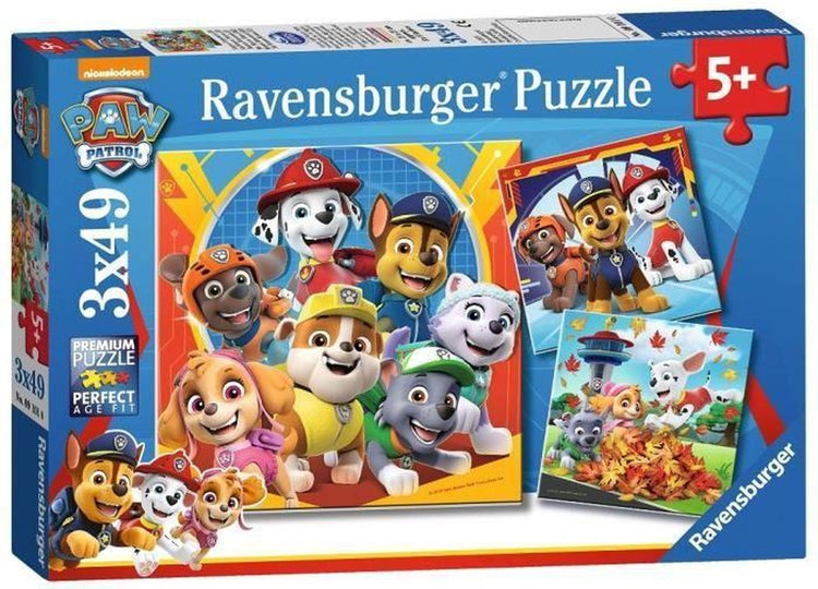 Ravensburger Paw Patrol 3 x 49-teiliges Puzzle