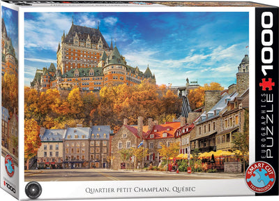 Eurographics – Quartier Petit Champlain, Quebec, Kanada – 1000 Teile 68×48cm (B×H) – HDR-Fotografie-Puzzle