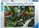 Bonte Papageien im Dschungel -Puzzle, 2000st.