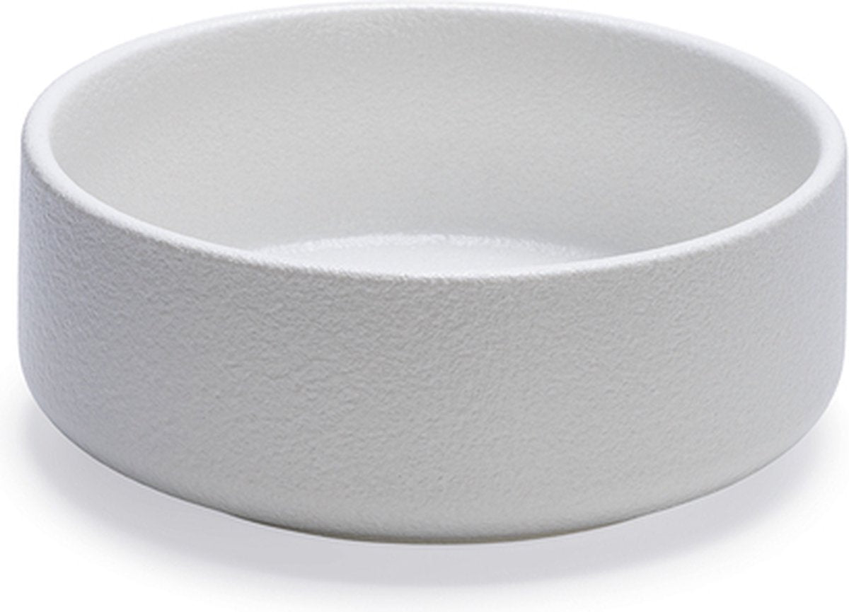 Entworfen von Lotte Futternapf Lojs – Futternapf für Hunde – Trinknapf – Keramik – weiß – 18 x 18 x 7 cm – 1200 ml