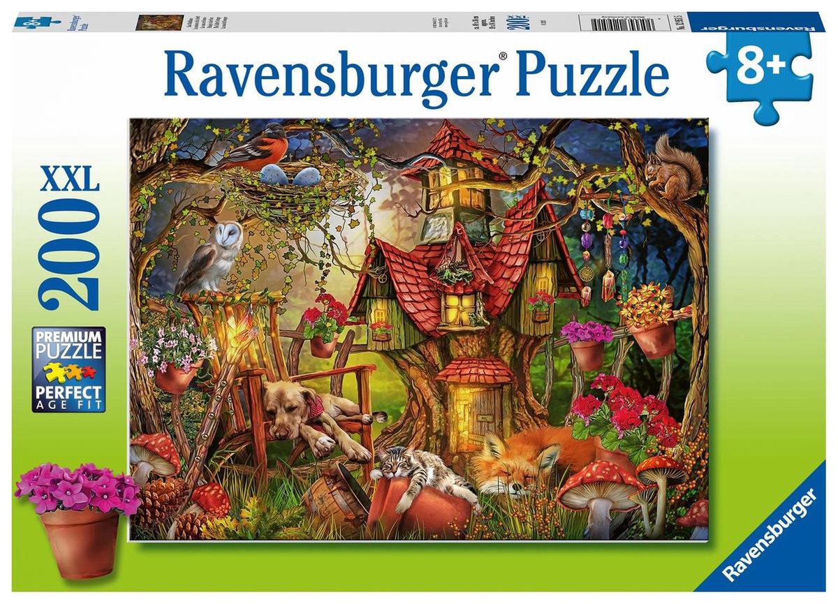 Ravensburger Puzzle Haus im Wald - Puzzle - 200 Teile