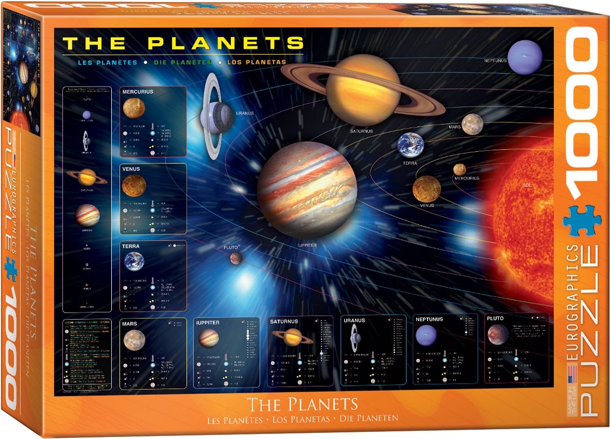 Eurographics – die Planeten – 1000 Teile 68×48cm (B×H) – Puzzle