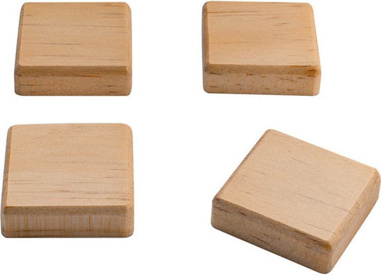 Sigel-Magnete – quadratisch – Holz – 4 Stück – si-ba211