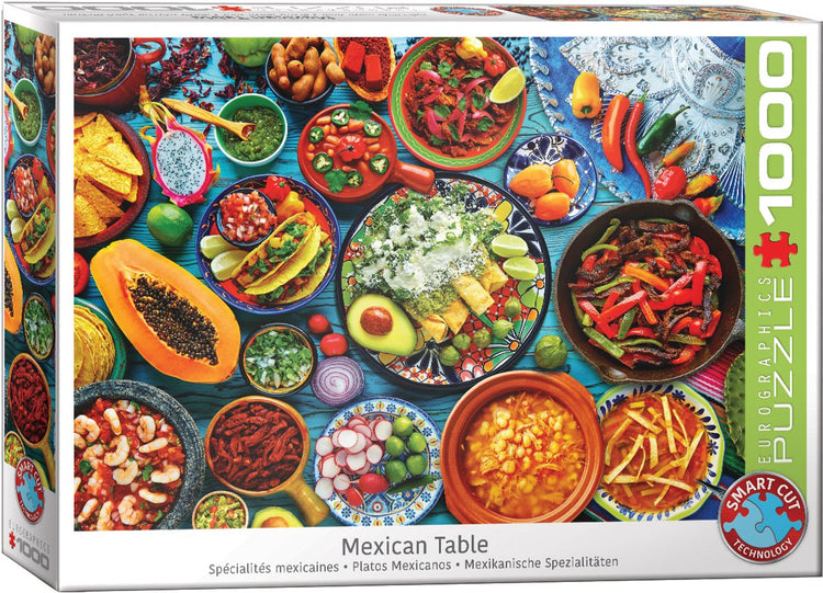 Eurographics – mexikanischer Tisch [mexikanischer Tisch] – 1000 Teile 68×48 cm (B×H) – Puzzle