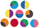 Lernressourcen, Lernspielzeug, Regenbogen-Bruchkreise, stellen Brüche ein. - 3+