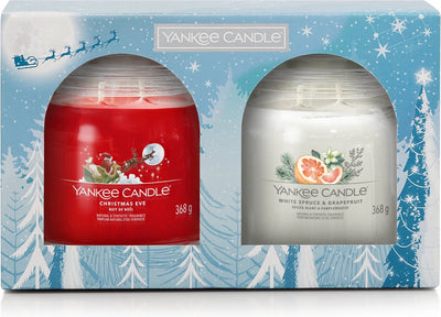Yankee Candle The Bright Lights Geschenkset mit 2 mittelgroßen Signature-Gläsern