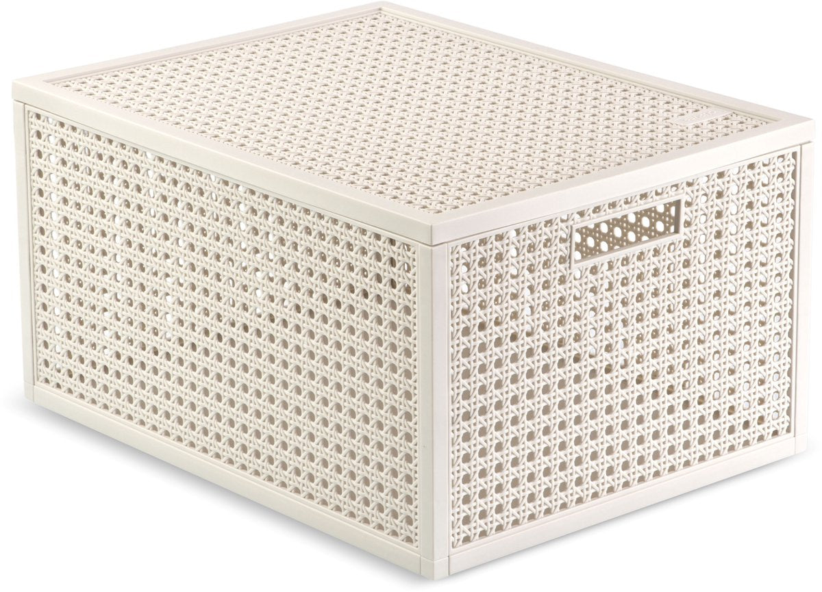 Curver Kaya Aufbewahrungskorb – 20 l – 37,6 x 30 x 20,7 cm – weiß