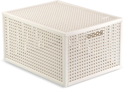 Curver Kaya Aufbewahrungskorb – 20 l – 37,6 x 30 x 20,7 cm – weiß