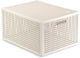Curver Kaya Aufbewahrungskorb – 20 l – 37,6 x 30 x 20,7 cm – weiß