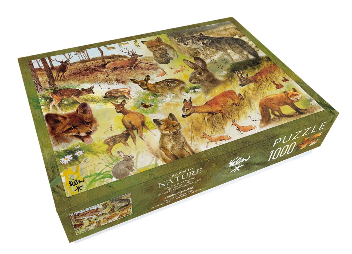 Bekking Blitzpuzzle 1.000 Teile „Drawn to Nature“ von Rien Gatevliet