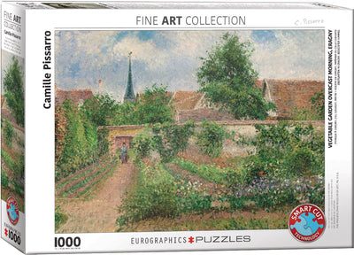 Eurographics – Der Gemüsegarten in Eragny, bewölkter Morgen [le potager à eragny, temps couvert, matin] – Camille Pissarro – 1000 Teile 68×48 cm (B×H) – Kunstpuzzle