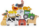 Viga Toys® Puzzle in Stapeln von Nutztieren