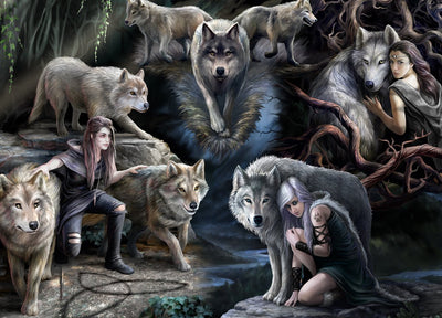 Bluebird Puzzle Anne Stokes Wolf Collage 1500 Teile Tiere.