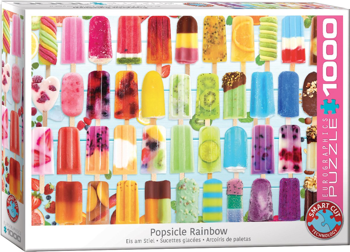Eurographics – Popsicle Rainbow [Popsicle Rainbow] – 1000 Teile 68×48 cm (B×H) – Puzzle