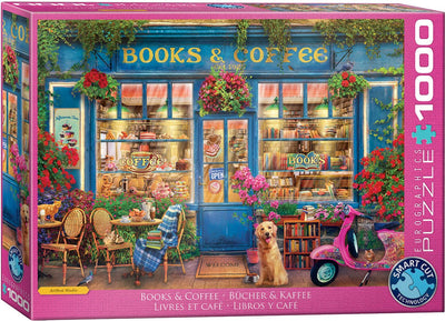 Eurographics – Bücher Kaffee [Bücher Kaffee] – Artbeat Studio – 1000 Teile 68 x 48 cm (B x H) – Puzzle