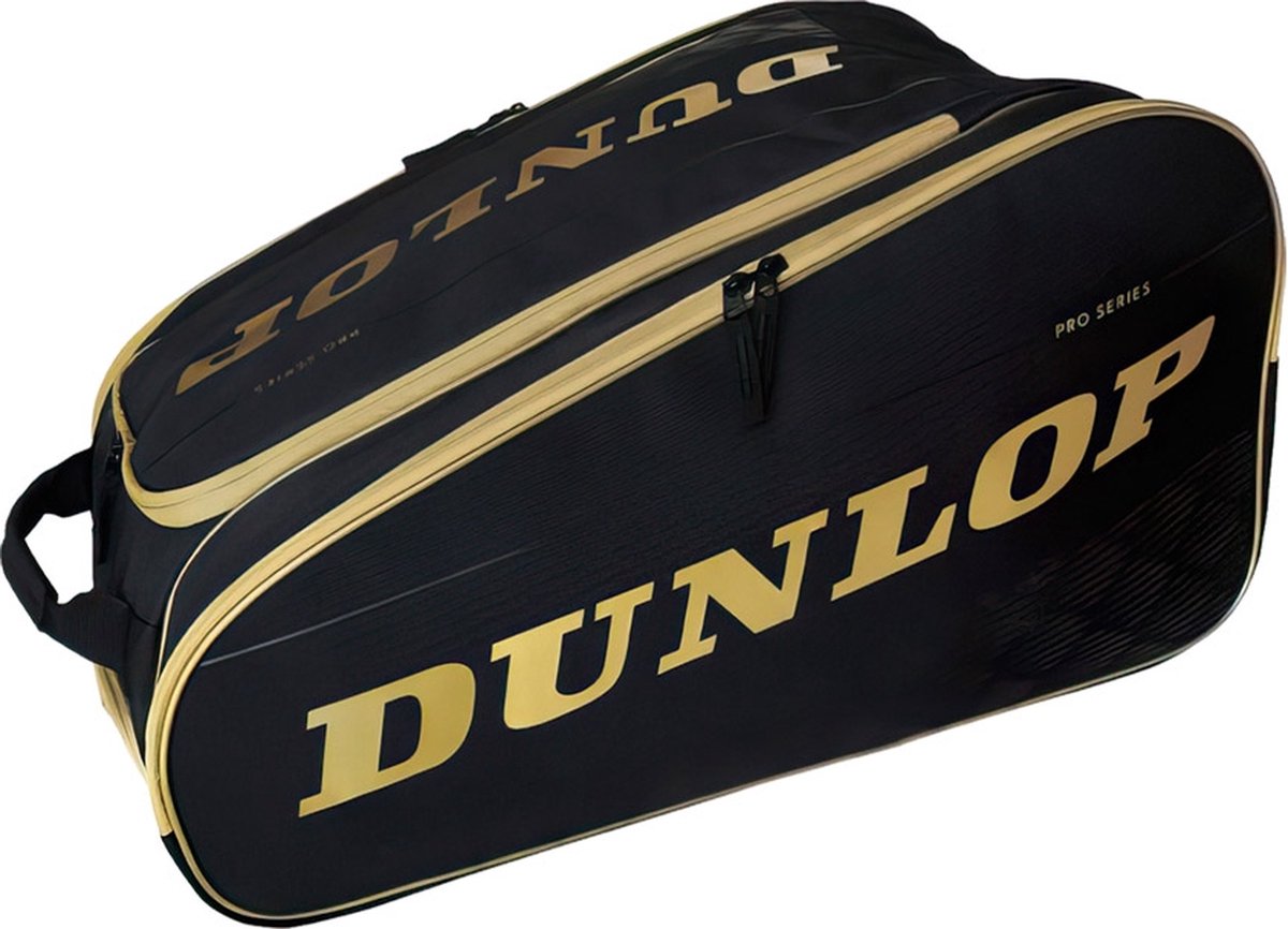 Dunlop – Padel-Tasche – Paletero Pro-Serie – Schwarzgold
