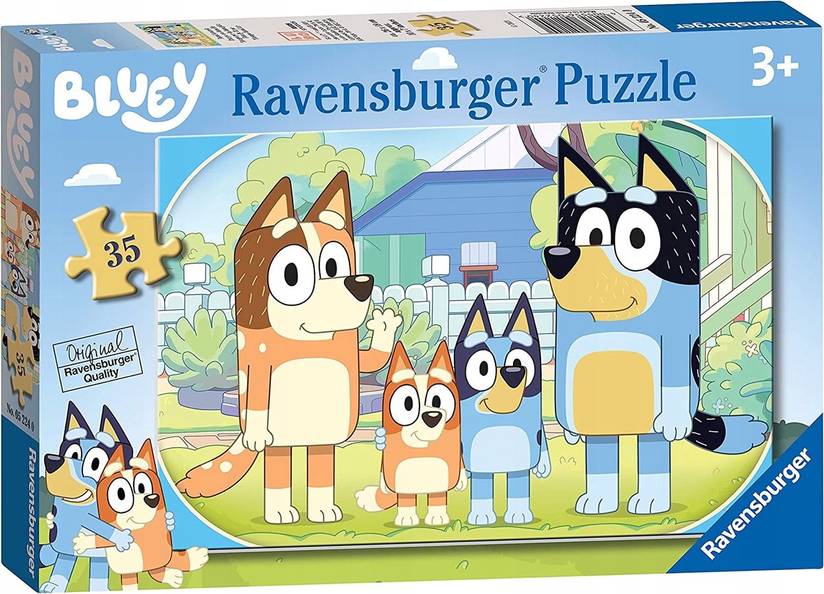 Ravensburger Puzzle Bluey 35 Teile – Spaß für Kinder ab 3 Jahren