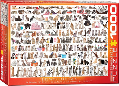 Eurographics – Die Welt der Katzen – 1000 Teile 68×48cm (B×H) – Puzzle