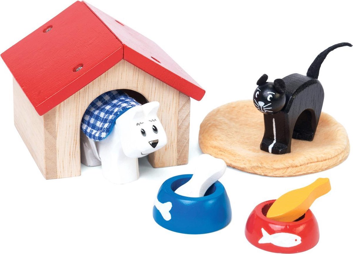 Le Spielzeug aus Puppenhausmöbeln Haustiere - Holz