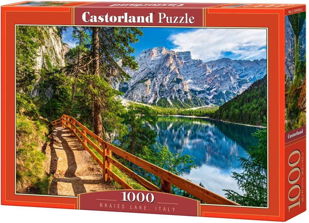 Selecta Castorland spielen Puzzle Braies Lake Italien, 1000st.
