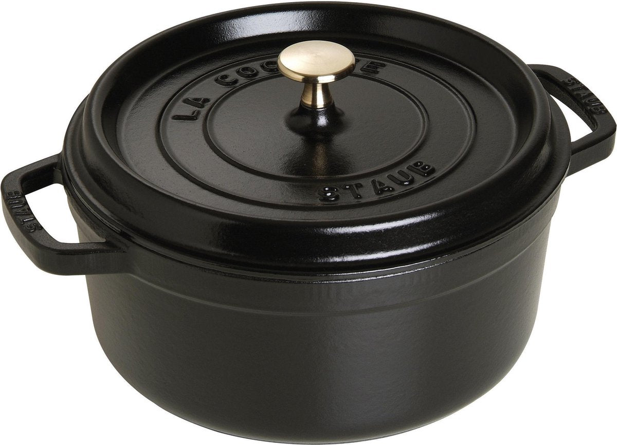 Staub Bratpfanne - rund - 24 cm - schwarz